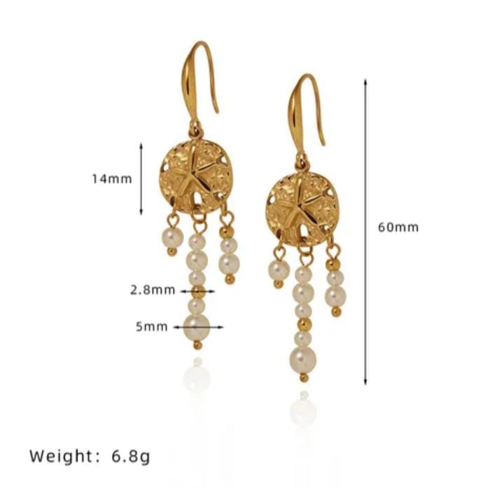 Bohemia Style Dreamcatcher Sea star ocean earhook - Image 2