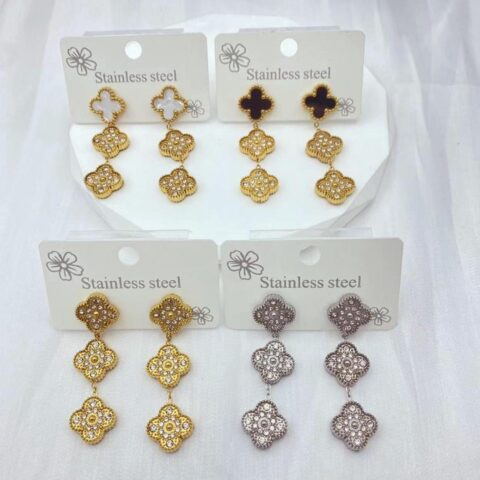 Pendant VC earrings with zircon