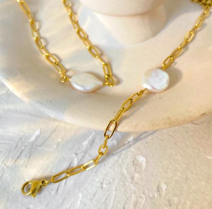 (REAL PEARL) paperclip set - Image 2