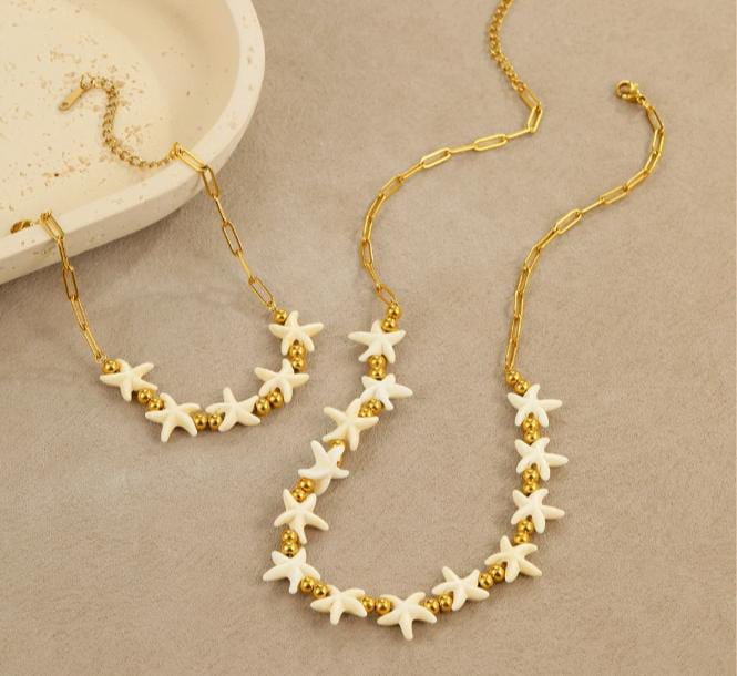 Starfish jewelry set Summer beach - Image 4